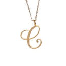 Colar Pingente Laye para Mulheres com Letras Iniciais Corrente Feminina Dourada 26 Letras