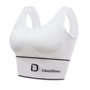 Colete Esportivo Feminino Sem Arco de Aço, Lingerie Antichoque, Top Tomara que Caia, Roupas Externas, Combinável, Costas U Bonitas, Plus Size