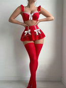 Cosplay Lingerie Sexy Para Mulheres Ligas Sutiã e Calcinha Conjuntos de Lingerie Fantasias Sexy