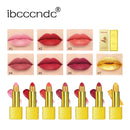 Batom Dourado Cintilante Brilho Metálico Batons Sexy Longa Duração Batom à Prova d'Água Cosmético Design em Tubo Dourado Presente 3,5g