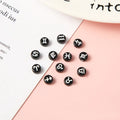 100 Peças 4*7mm Contas Redondas Sortidas de Signos do Zodíaco, Pingentes Espaçadores Soltos para Confecção de Joias e Acessórios de Pulseira DIY