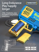 Máquina de Bolhas com 40 Furos Totalmente Automática para Sopragem de Bolhas com Luz, Máquina de Bolhas para Exterior sem Bateria e sem Água de Bolha