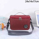 Bolsa de Mão para Marmita Simples Bolsa de Armazenamento Quadrada Térmica Bolsa de Alumínio Espessa Bolsa Bento Grande Capacidade Bolsa de Piquenique Com Compartimento para Arroz