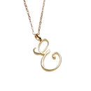 Colar Pingente Laye para Mulheres com Letras Iniciais Corrente Feminina Dourada 26 Letras