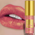 14 Cores Brilho Glitter Metálico Gloss Labial Brilhante de Longa Duração Batom Líquido à Prova d'Água Maquiagem Óleo Labial Tinta Labial