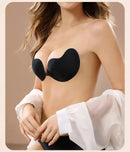 Sutiã Invisível Feminino Push Up, Sutiã Sem Costas e Sem Alças, com Fecho Frontal, Lingerie, Almofada de Silicone Autoadesiva para Seios