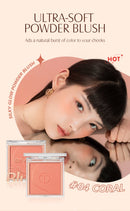 Paleta de Blush Mineral Suave 6 Cores Matte Pó de Longa Duração Sombra Natural para Contorno das Bochechas Make de Beleza