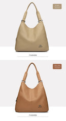 Bolsa Hobo com Alça Superior de Couro para Mulheres, Bolsas Femininas de Lazer, Bolsas de Ombro, Carteiras da Moda, Bolsas Vintage, Bolsa Tote de Grande Capacidade