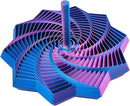 Estrela Sensory Antiestresse 3D Impressa, Alças de Fácil Pegada, Girador de Hexágono em Espiral para Estresse (Vermelho e Azul, 11,78 cm)