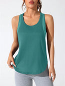 Colete esportivo feminino com letras bordadas de secagem rápida, roupa esportiva em tecido respirável, roupa casual