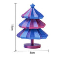 Estrela Sensory Antiestresse 3D Impressa, Alças de Fácil Pegada, Girador de Hexágono em Espiral para Estresse (Vermelho e Azul, 11,78 cm)