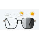 Óculos de Vidro Fotocromáticos Antirradiação de Metal para Mulher e Homem