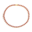 Conjunto de Joias Colar e Pulseira em Banho de Ouro 18K com Flor, para presente