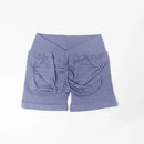 Shorts de Academia Feminino Cintura V Cintura Alta Roupas de Treino Fitness Yoga Corrida Levantamento de Glúteos Leggings