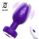 APP Controle sem fio Vibrador anal Plug massageador