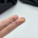 Brincos de Studs de Piercing Tragus Helix de Cristal CZ em Aço Inoxidável
