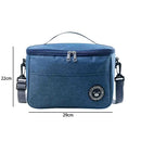 Bolsa de Mão para Marmita Simples Bolsa de Armazenamento Quadrada Térmica Bolsa de Alumínio Espessa Bolsa Bento Grande Capacidade Bolsa de Piquenique Com Compartimento para Arroz