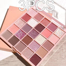 Paleta de sombra de olho com 25 cores, paleta leite com aveia, pó cintilante, lantejoulas de pérola, marrom alaranjado suave, sombra de olho acessível