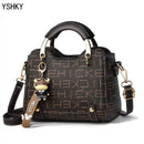 Bolsa de ombro de marca , bolsa de grife de luxo feminina, bolsas de couro com monograma impresso