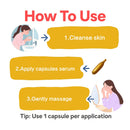 Cápsulas de Sérum de Vitamina E, Cápsulas de Essência de Uso Único, Hidratante e Umidificante para a Pele Facial 90 Cápsulas/Garrafa - 1 Garrafa