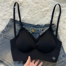 Sutiã Invisível Feminino em Algodão e Nylon Sem Aro Respirável Sem Costas