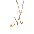 Colar Pingente Laye para Mulheres com Letras Iniciais Corrente Feminina Dourada 26 Letras