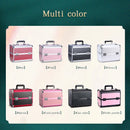 Maleta de Maquiagem Profissional com 4 Bandejas Ajustáveis, Estojo de Maquiagem com Trava e Compartimentos