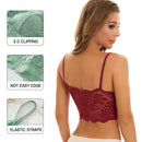 Kit 03 peças Sutiãs de Renda Feminino Top Confortável Bralette Cor Sólida Lingerie Sexy Colete Feminino Vazado Sem Arame Sutiã Sem Costura