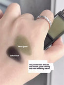 Biya 2 Cores de Sombra de Olhos Portátil Vermelho Preto Paleta Sombra Mate Escura Fumaça Cosméticos Maquiagem Festa Halloween Maquiagem DIY