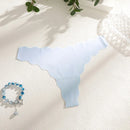 Calcinhas Sexy Sem Costura Femininas com Design Ondulado, Calcinha Ultraleve em Seda Gelada, Sexy, Cintura Baixa, Fio Dental Feminino, Lisa