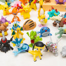 Figuras de Anime Pokémon Tamanho Grande Aleatório 10/20/30/40/50PCS Modelo de Ação Brinquedo Fofo Pikachu Original 4-6CM Presentes de Aniversário para Crianças