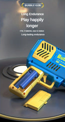 Máquina de Bolhas com 40 Furos Totalmente Automática para Sopragem de Bolhas com Luz, Máquina de Bolhas para Exterior sem Bateria e sem Água de Bolha