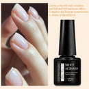 Gel de Unhas Autonivelante 7ml Base Forte Gel Reforçado Esmalte Gel Semi Permanente UV Removível para Nail Art