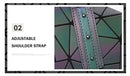 Bolsa Feminina Boston Handbags Bolsa Geométrica Luminosa Com Paetês A Laser Bolsa Transversal