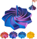 Estrela Sensory Antiestresse 3D Impressa, Alças de Fácil Pegada, Girador de Hexágono em Espiral para Estresse (Vermelho e Azul, 11,78 cm)