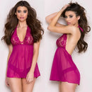 Mulher lingerie sexy quente pijama erótico renda roupas sexuais babydoll vestido erótico transparente Plus Zize