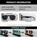 Óculos de Sol Quadrados Vintage de Moda Unissex  Marca de Luxo Proteção UV400