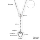 Colar de Pingente de Coração Doce e Romântico ASONSTEEL para Mulheres, Metal de Aço Inoxidável,  Deslumbrante, Joia Y2K