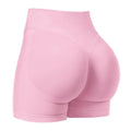 Shorts de verão femininos de cintura baixa, sem costura, shorts de academia, shorts de yoga, shorts de corrida e shorts de treino ciclismo de alta elasticidade