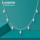 Colar de Prata 925 Colares Gotas Delicadas de brilho intenso