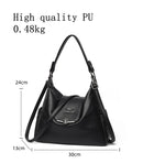Bolsa de couro sintético de grande capacidade Bolsas de ombro Bolsa tote Bolsas femininas Bolsa carteira