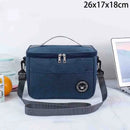 Bolsa de Mão para Marmita Simples Bolsa de Armazenamento Quadrada Térmica Bolsa de Alumínio Espessa Bolsa Bento Grande Capacidade Bolsa de Piquenique Com Compartimento para Arroz