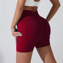 Shorts Esportivos Levanta Bumbum Feminino Cintura Alta e Aperto na Cintura, Redução, Secagem Rápida