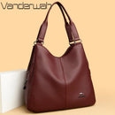 Bolsa Hobo com Alça Superior de Couro para Mulheres, Bolsas Femininas de Lazer, Bolsas de Ombro, Carteiras da Moda, Bolsas Vintage, Bolsa Tote de Grande Capacidade