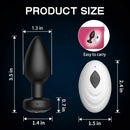 APP Controle sem fio Vibrador anal Plug massageador