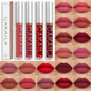 18 Cores de Batom Líquido Fosco Atacado Barato Maquiagem Cor de Lábios Batom Duradouro Vermelho Sexy Rosa Nude Gloss Labial em Lote
