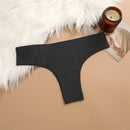 KIT 3 Peças Calcinhas Maillard Sem Costura Ultrafinas Calcinhas Brasileiras de Seda Gelada Sexy Tanga de Cintura Baixa Feminina Sólida