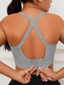 Top Esportivo Sem Costura Confortável & Respirável com Push Up@W4