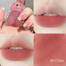 Batom Art Value Bear Velvet Lip Clay com Gloss Labial Sedoso Branco