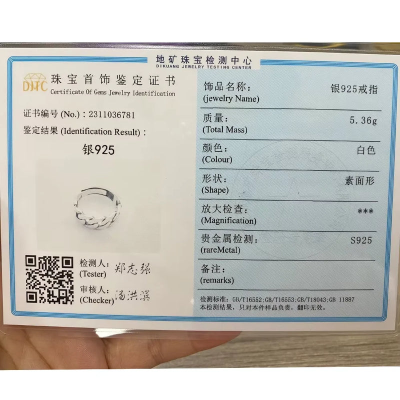 Anel de prata esterlina 925 com ágata natural que nunca desbota, estilo hip-hop, anel Unisex